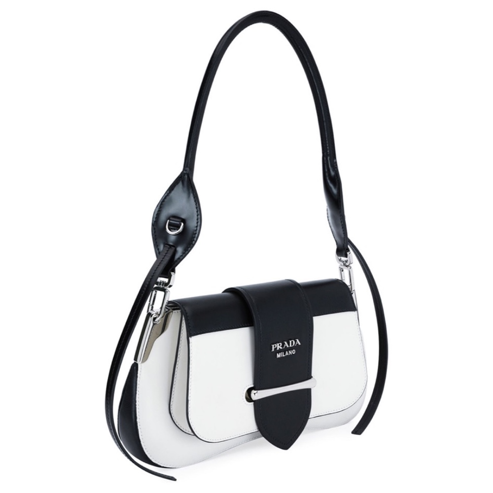 Authentic Prada Sidonie Leather Shoulder Bag